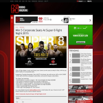 Win 5 Corporate Seats At Super 8 Fight Night 2015