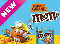 Win 5 packs of M&M’s Crunchy Caramel