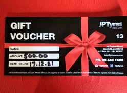 Win $500 store credit to JP Tyres