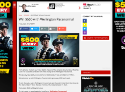 Win $500 with Wellington Paranormal