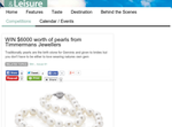 Win $6000 worth of pearls from Timmermans Jewellers