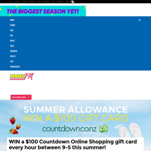 Win a $100 Countdown Online Shopping gift card