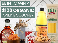 Win a $100 Online Organic Voucher