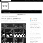 Win a $100 Taylor Gift - Taylor Boutique