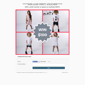 Win a $100 voucher to spend on anything MINTI
