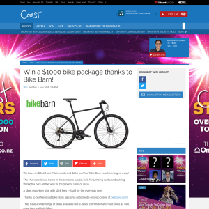 Win a $1000 bike package thanks to Bike Barn