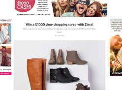Win a $1000 shoe shopping spree with Ziera
