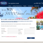 Win a $1000 travel voucher with Travel Associates!
