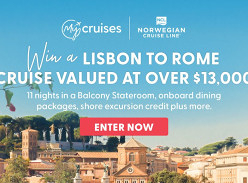 Win a 11-day Lisbon to Rome Cruise