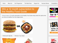 Win a 12 month subscription to the Healthy Food Guide