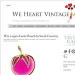 Win a 1950s Lucite Brooch by Sarah Coventry
