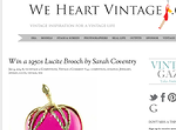 Win a 1950s Lucite Brooch by Sarah Coventry