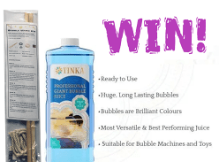 Win a 1L pour ‘n’ Play and Giant Bubble Wand Kit
