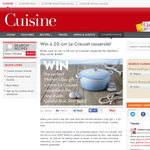 Win a 20-cm Le Creuset casserole!