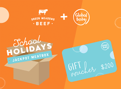 Win a $200 Global Baby voucher plus a Green Meadows School Holidays Jackpot Meatbox