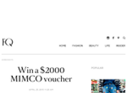 Win a $2000 MIMCO voucher
