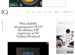 Win a $2000 shopping spree PLUS the ultimate VIP experience at NZ Fashion Weekend