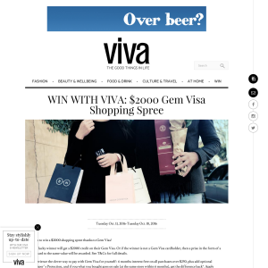 Win a $2000 shopping spree - Viva Co