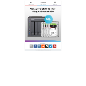 Win a 24TB QNAP TS451+ 4-Bay NAS - Scan Pro Audio/QNAP