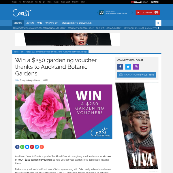 Win a $250 gardening voucher thanks to Auckland Botanic Gardens