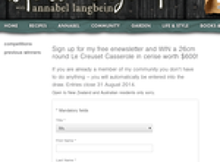 Win a 26cm round Le Creuset Casserole in cerise worth $600