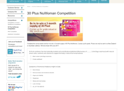 Win a 3 month supply of 30 Plus NuWoman