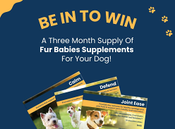 Win a 3-Month Supply of Fur Babies Dog Supplements