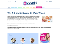 Win A 3 Month Supply Of WaterWipes!