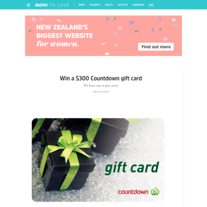 Win a $300 Countdown gift card