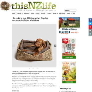 Win a $300 voucher for dog accessories from Wet Nose