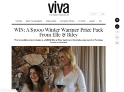 Win A $3000 Winter Warmer Prize Pack From Elle & Riley