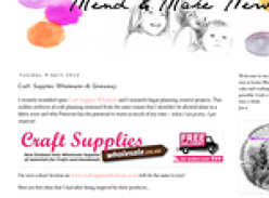 Win a $35 voucher to spend at Craft Supplies Wholesale