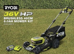Win a 36V HP Cordless 46cm Lawn Mower Kit