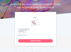 Win a $398 giant bubble pack