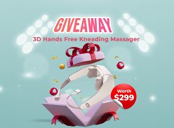 Win a 3D Hands Free Kneading Massager