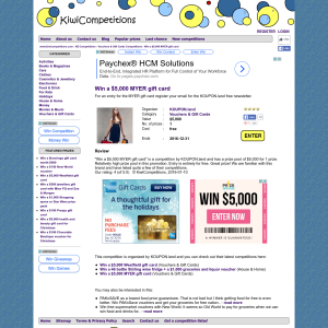 Win a $5,000 MYER gift card
