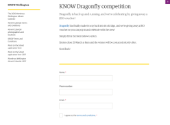 Win a $50 Dragonfly Voucher 
