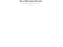Win a $500 Jetstar Gift Card