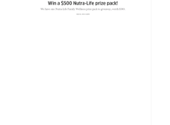 Win a $500 Nutra-Life prize pack!