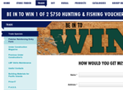 Win a $750 Hunting & Fishing Voucher