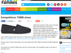 Win a a pair of Toms Shoes