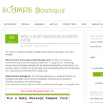 Win a Baby Massage Pamper Pack