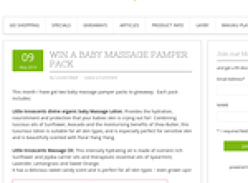 Win a Baby Massage Pamper Pack