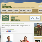 Win a bag of Purina ONE for your cat or dog!