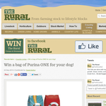 Win a bag of Purina ONE for your dog!