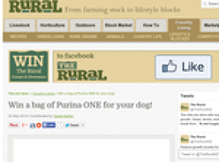 Win a bag of Purina ONE for your dog!