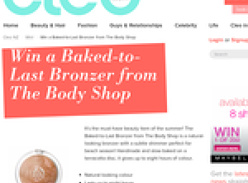 Win a Baked-to-Last Bronzer from The Body Shop