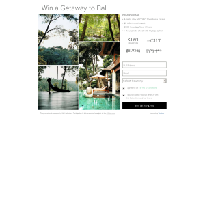 Win a Bali Getaway