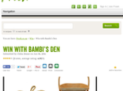 Win a Bambi's Den Collapsible Bamboo Basket