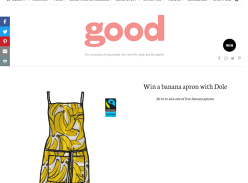 Win a banana apron with Dole